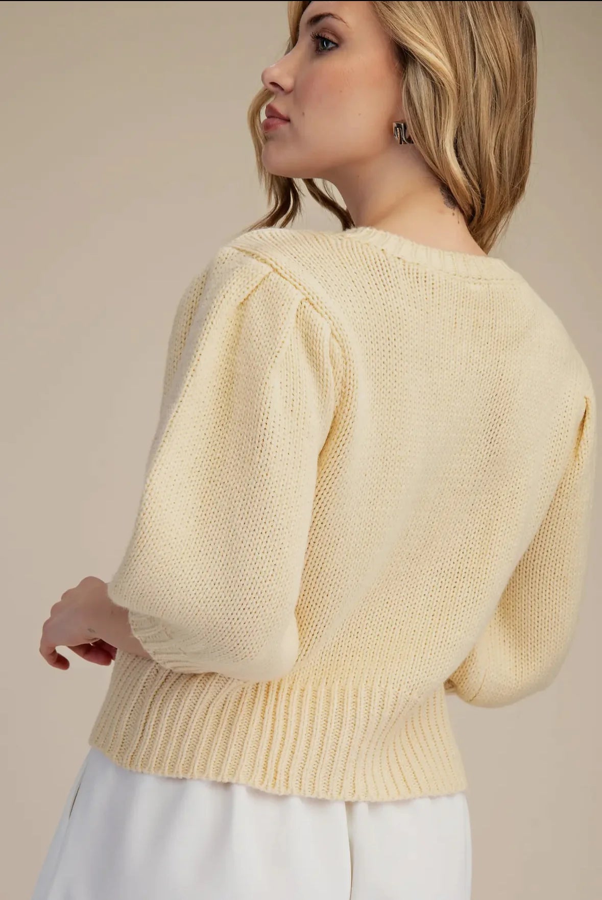 Shades of Pastel Sweater (Butter Yellow)