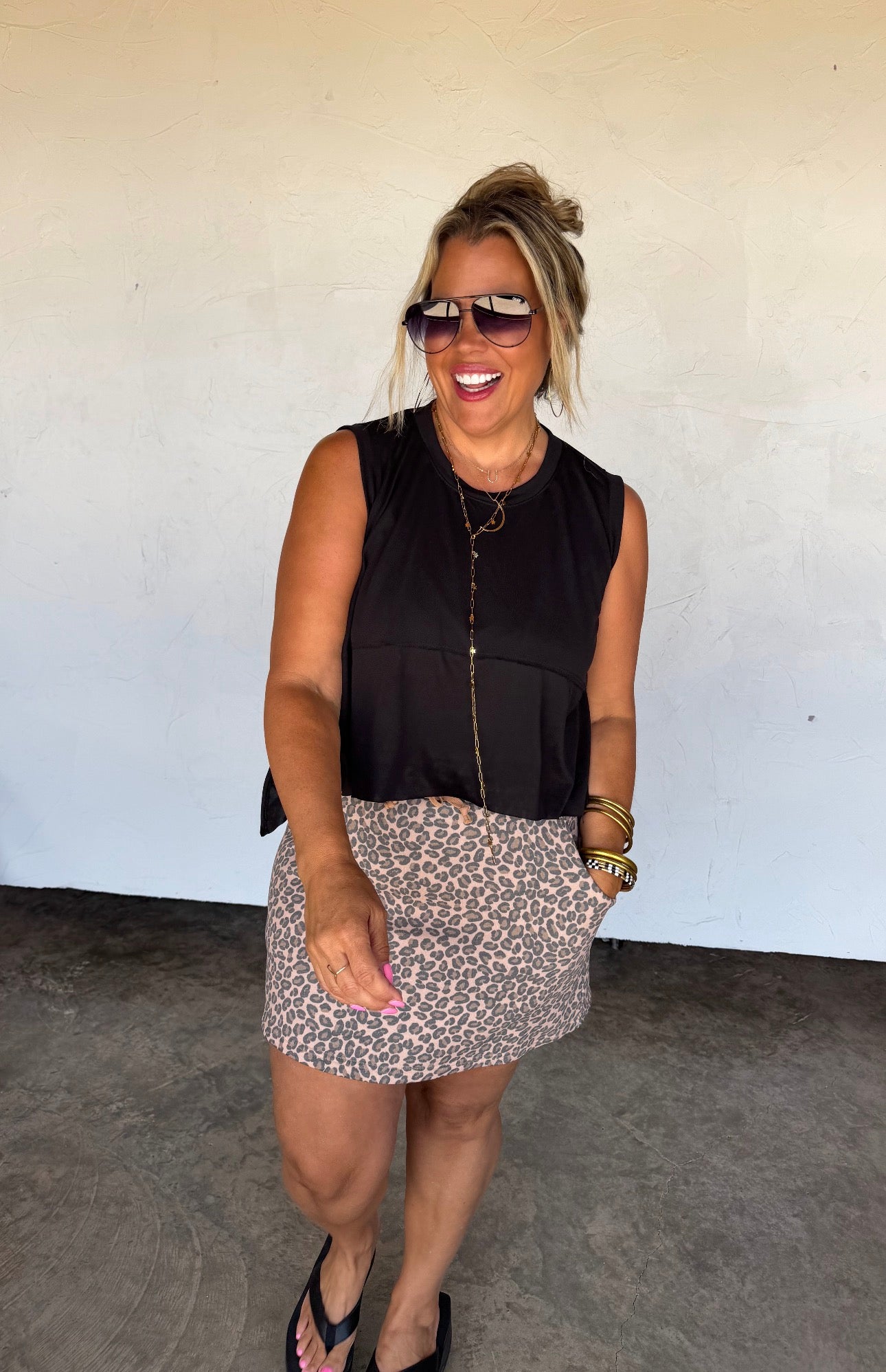 Cheetah Jogger Skirt