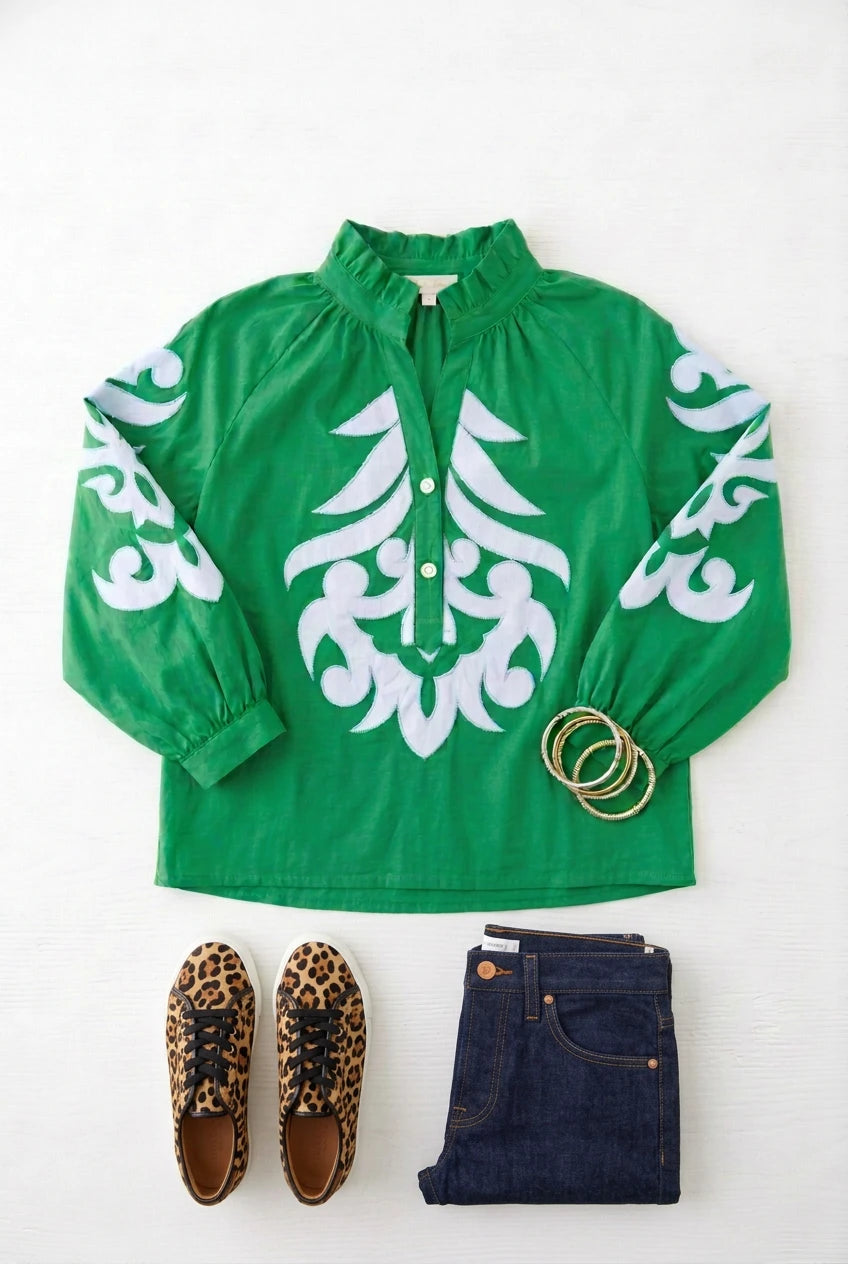 Moonlight Lagoon Top (Green)