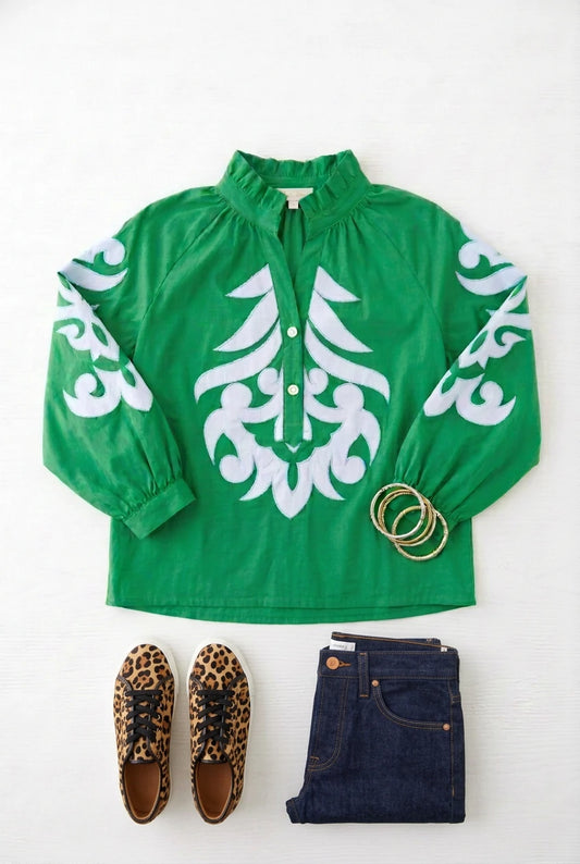 Moonlight Lagoon Top (Green)