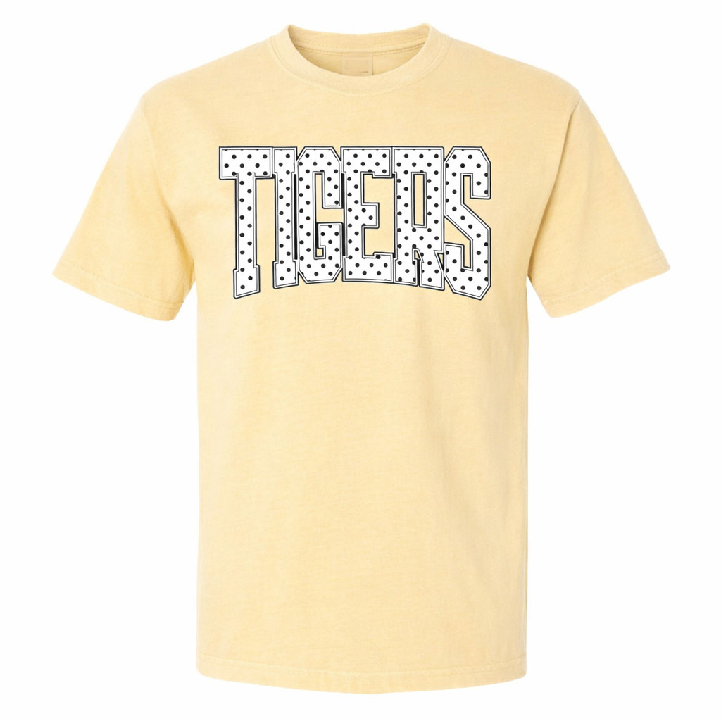 Tigers Polka Dot Tee (Butter) PREORDER ETA 3/15