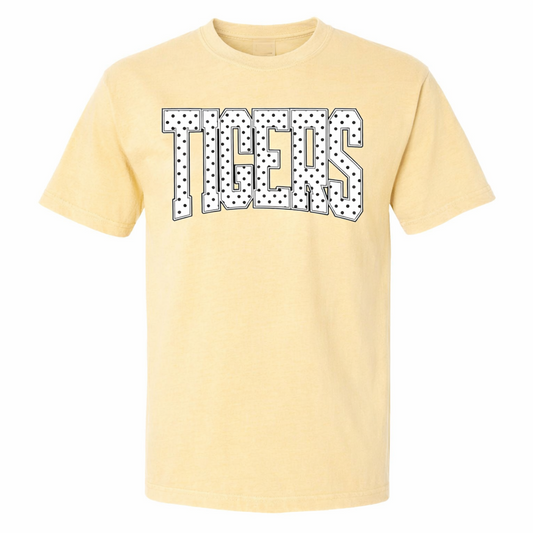 Tigers Polka Dot T-Shirt (Butter) YOUTH PREORDER ETA 3/15