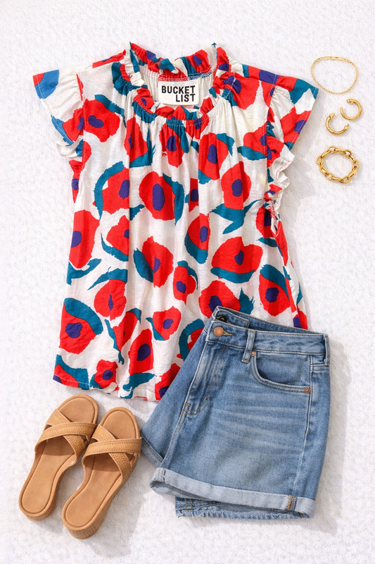Full Bloom Sleeveless Shirt