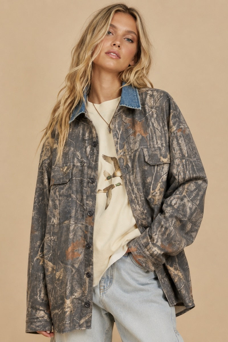 Not Your Grandpas Camo Jacket (Grey)