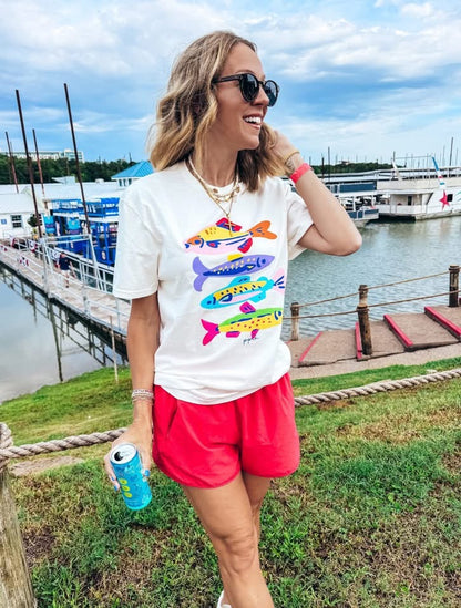 Here Fishy Fishy Graphic Tee PREORDER ETA 6/15