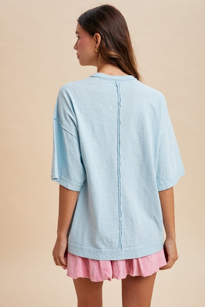 Watercolor Mallard Duck Tee (Blue)