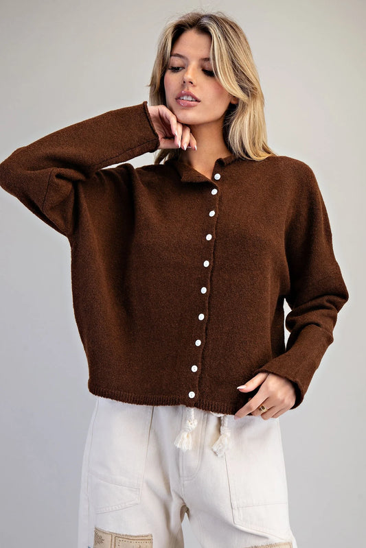 Throw + Go Cardi (Mocha)