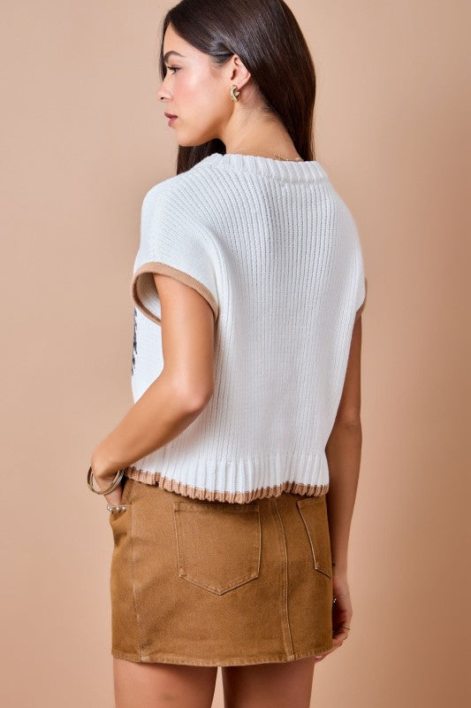 Fierce Sweater Vest Top PREORDER ETA 9/29