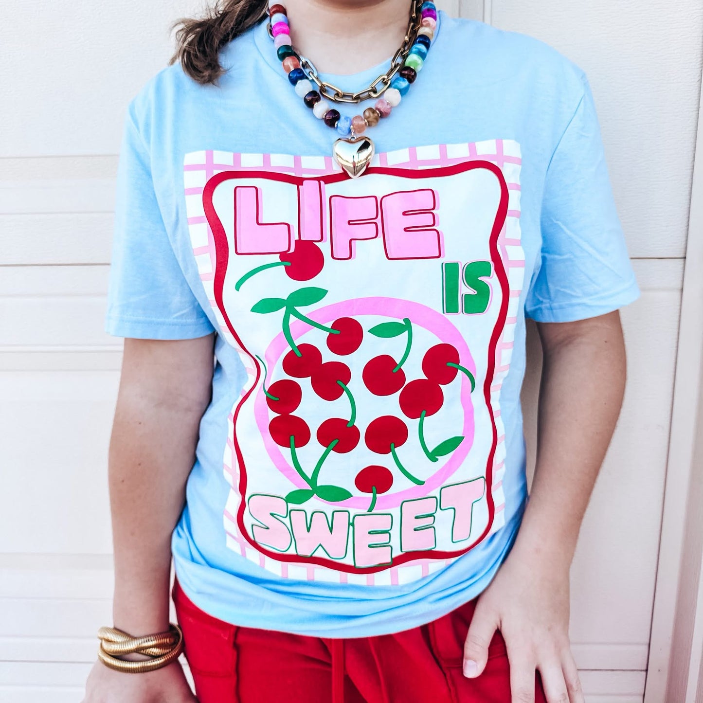 Life Is Sweet Graphic Tee (Blue)