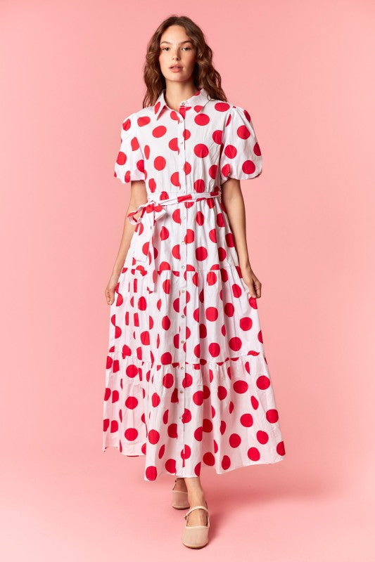 Spot On Polka Dot Maxi (Red)
