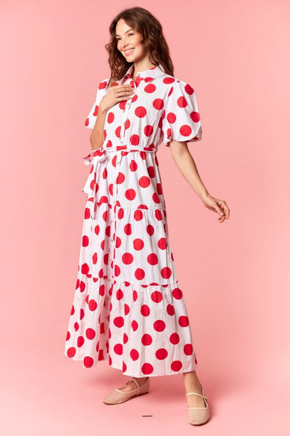 Spot On Polka Dot Maxi (Red)