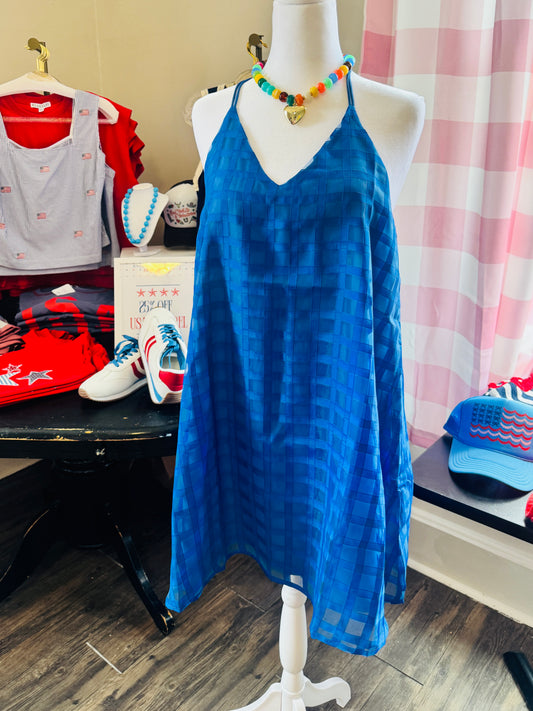 Arlie Mini Dress (Royal Blue)