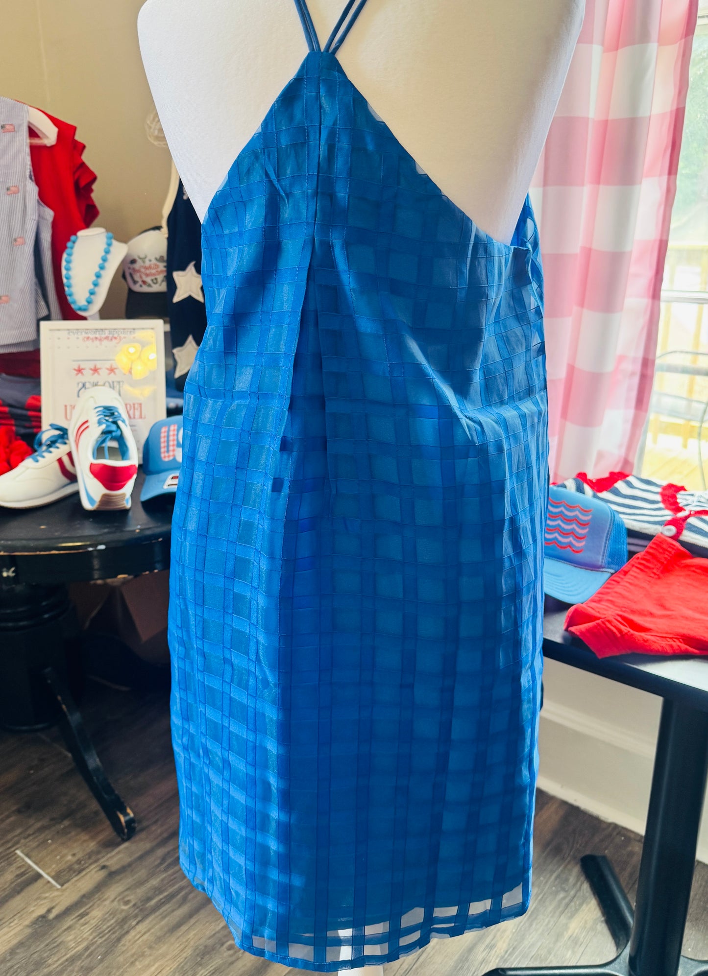 Arlie Mini Dress (Royal Blue)