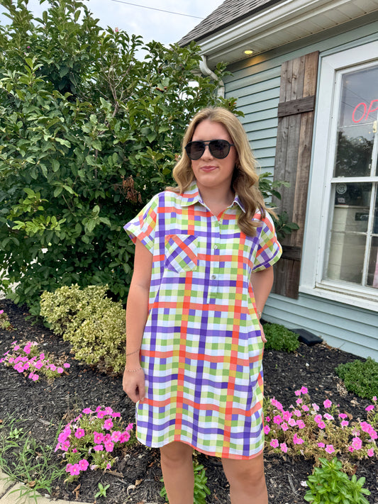 Next Level Fun Plaid Dress