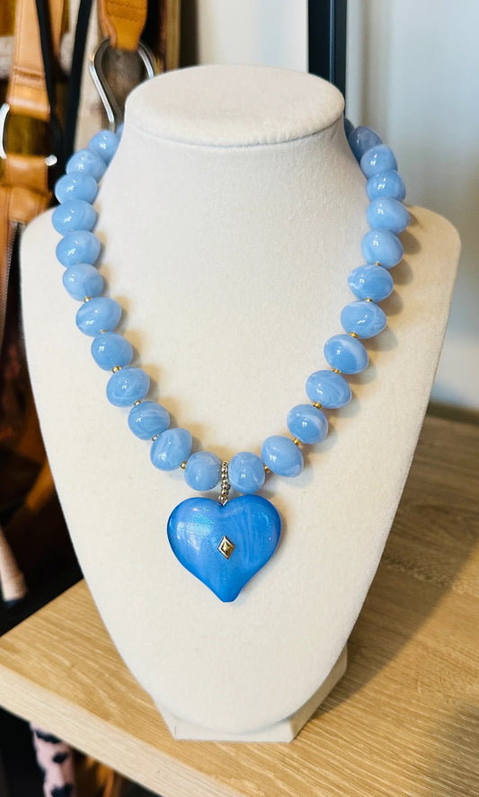 Bluebell Heart Necklace