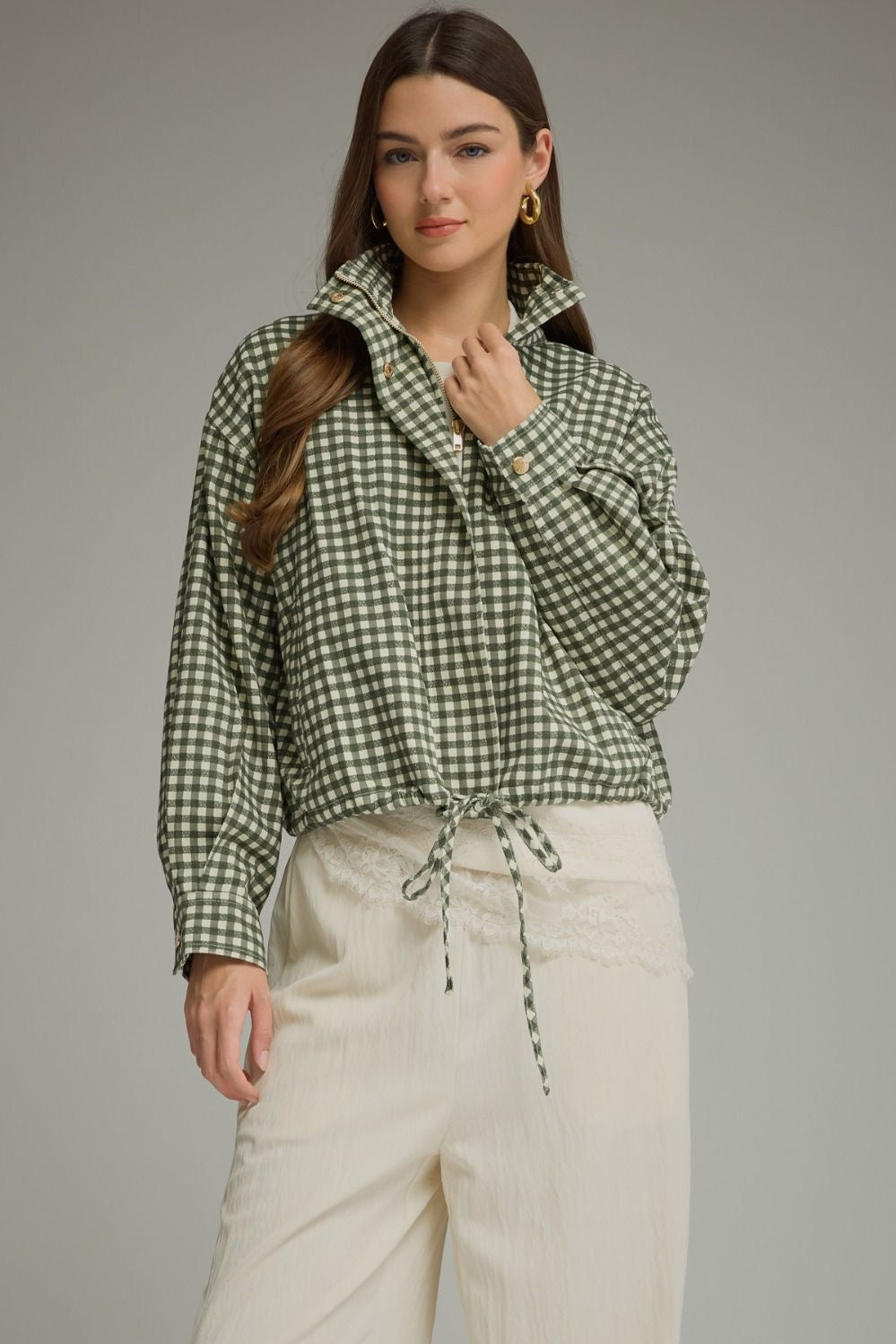 Hunter Gingham Jacket (Green)