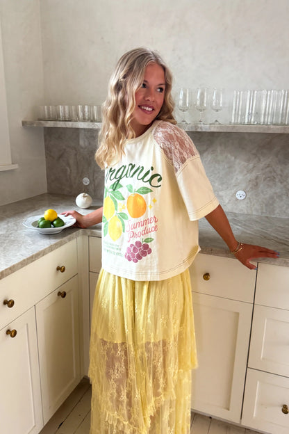 Blooming Maxi Skirt (Yellow)