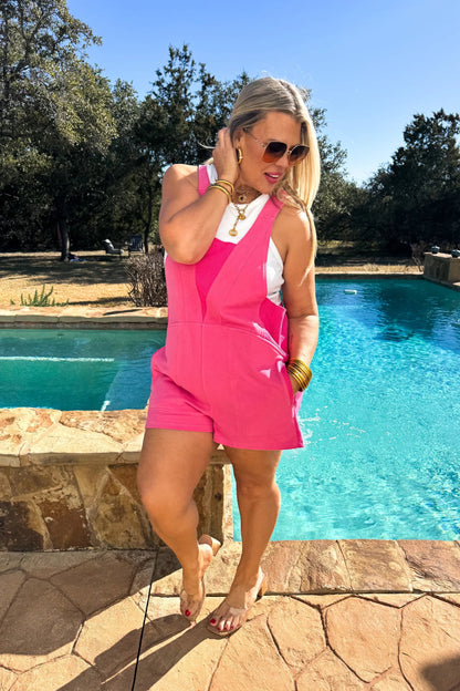 Beach Please Romper (Pink)