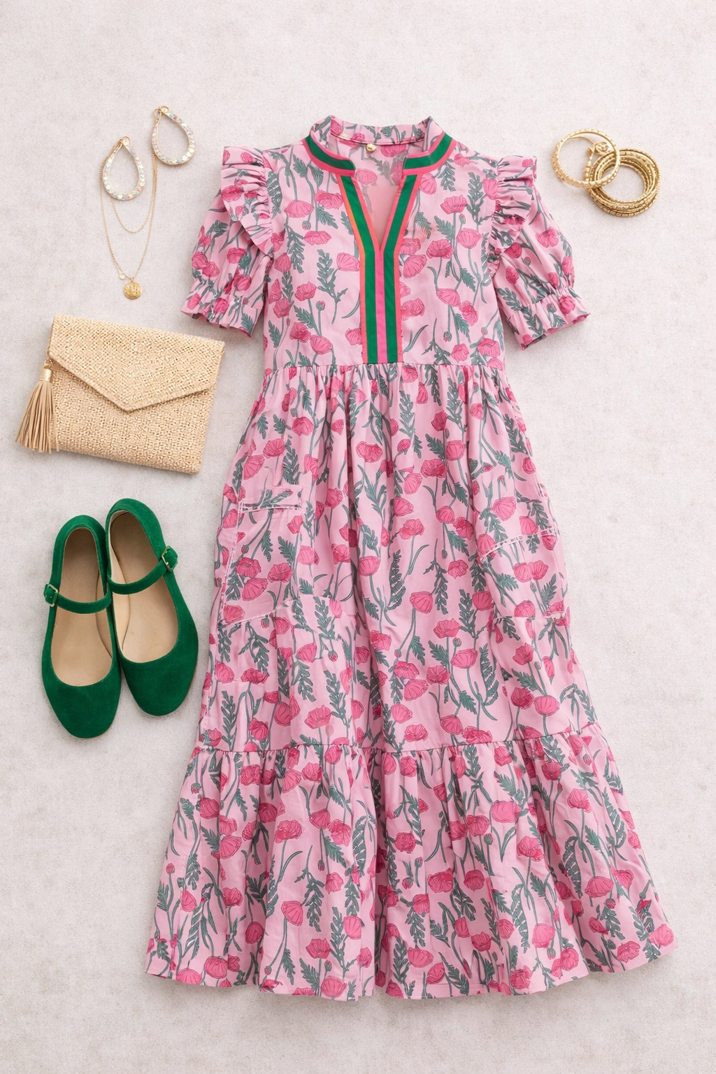 Floral Me Pretty Dress (Pink)