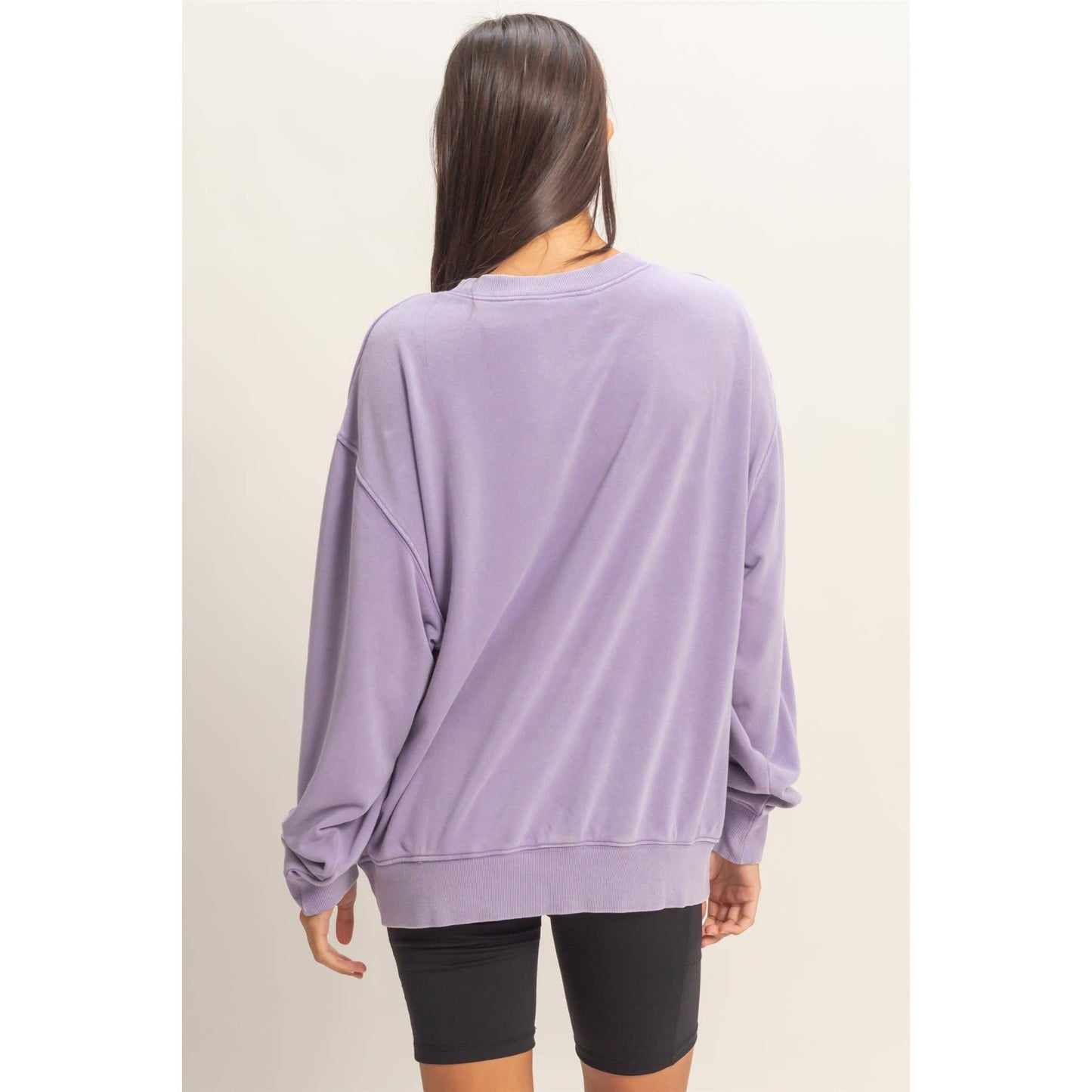 Mineral Washed Sweatshirt (Lilac)