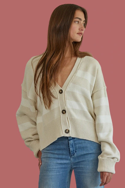 Irene Striped Cardigan