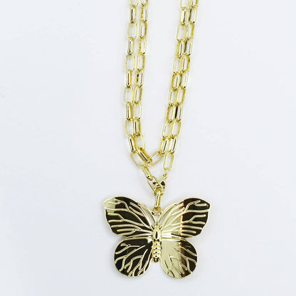 Wings of Grace Double Chain Necklace