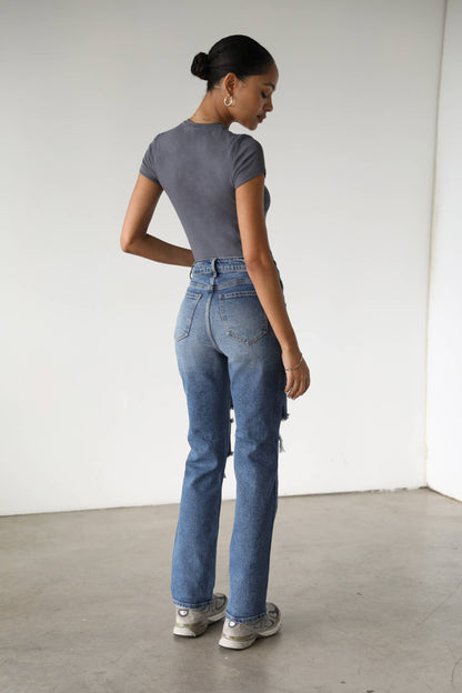 Urban Daze High Rise Straight Denim