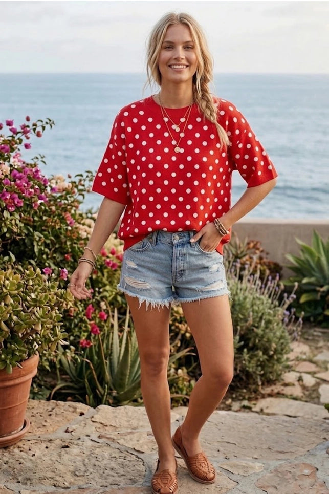 Hey Dottie Top (Red)