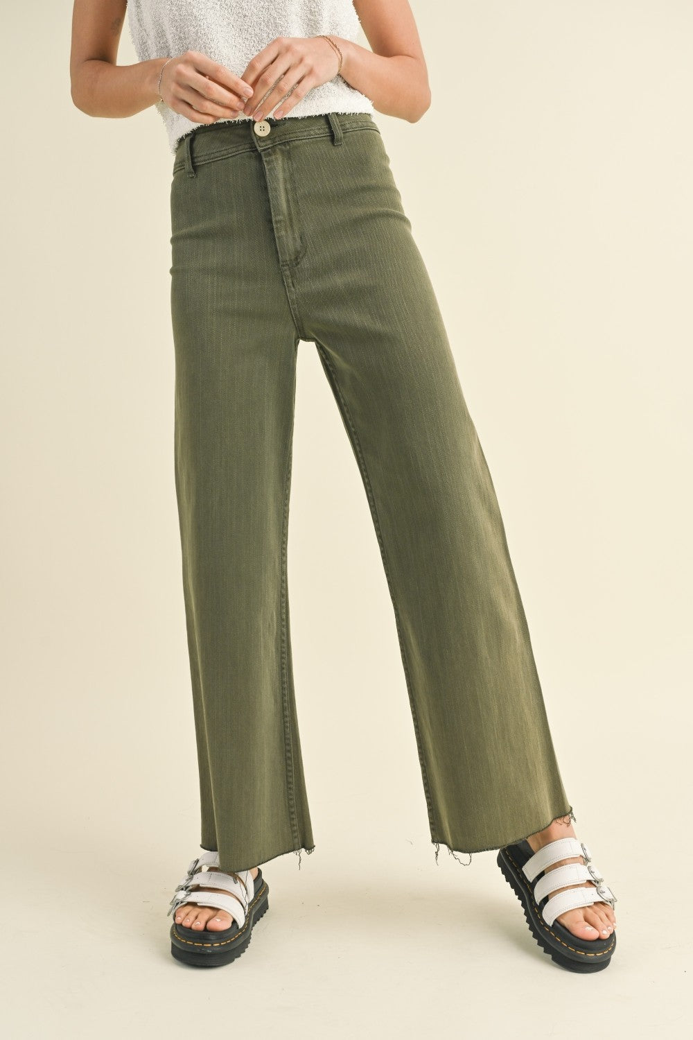 Days of Our Lives Denim Pants (Olive)