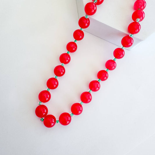 Love Big Necklace (Red)