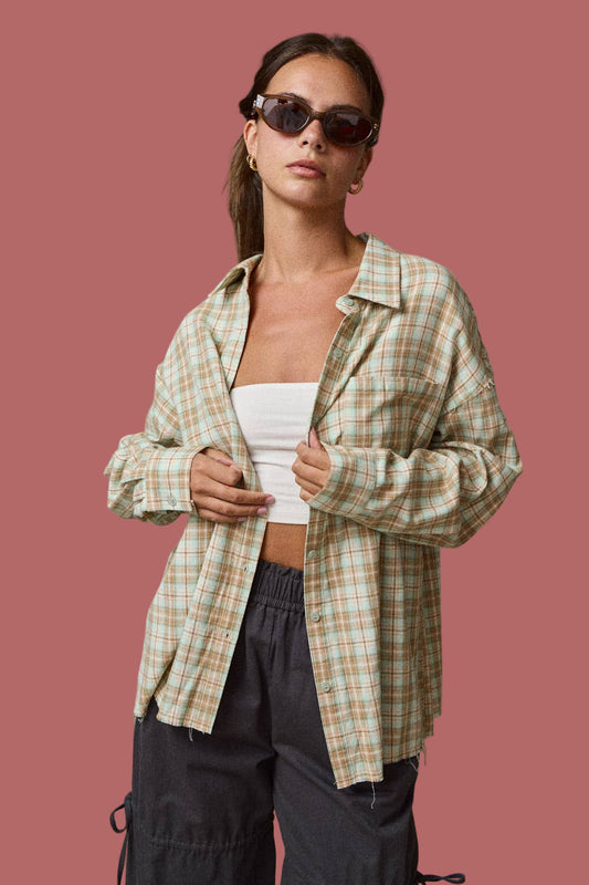 Fiona Plaid Button Up