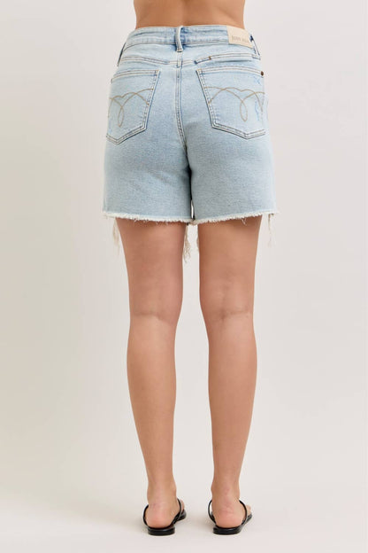 Judy Blue Rigid Magic Dad Short (Light Wash)