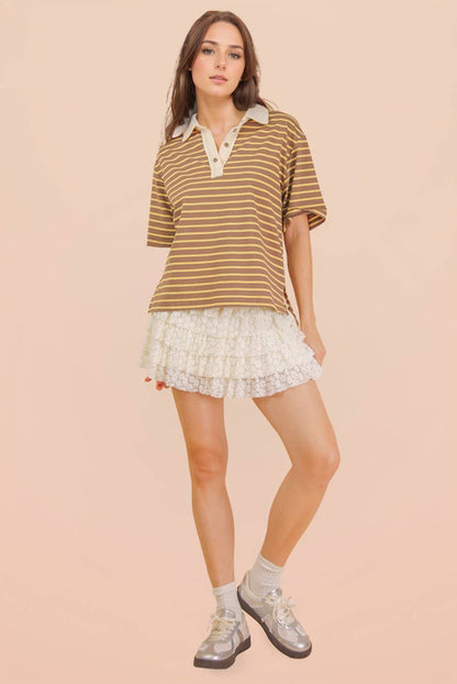 Layered Lace Skort (Ivory)
