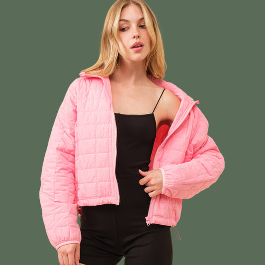Polly Pocket Quilted Jacket (Pink)