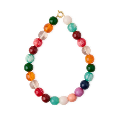 Iris Large Resin Bead Necklace
